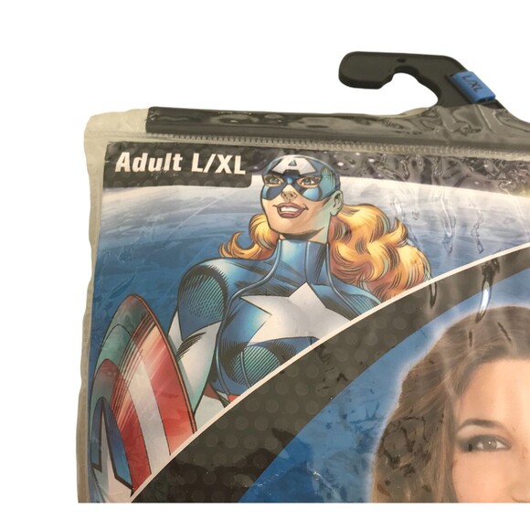 WOMEN'S MARVEL AMERICAN DREAM ZIP UP SWEATSHIRT HOODIE SUPER HERO ADULT L/XL - Picture 3 of 7